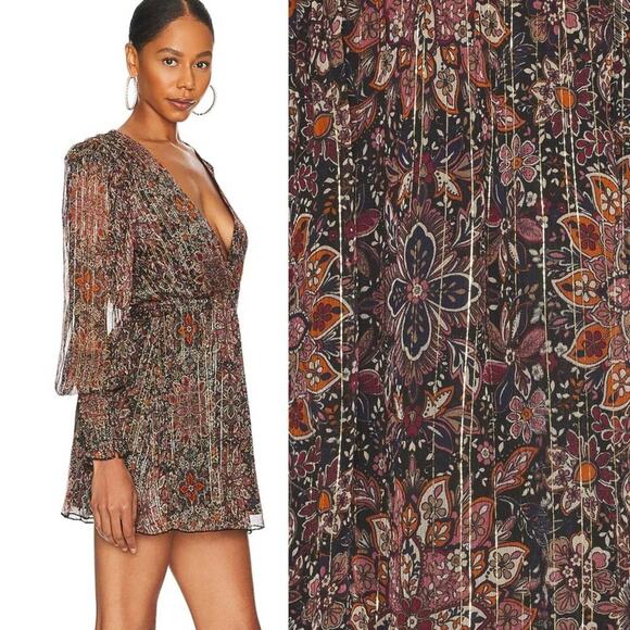 House of Harlow 1960 x REVOLVE Sumner Metallic Mini Dress NWOT Size Medi… - Picture 2 of 3